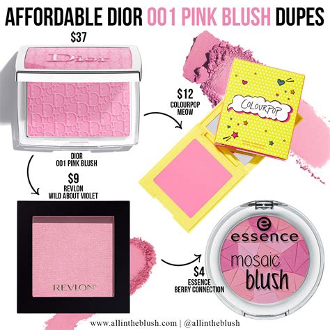 dior pink blush dupes|dior blush 001 dupe.